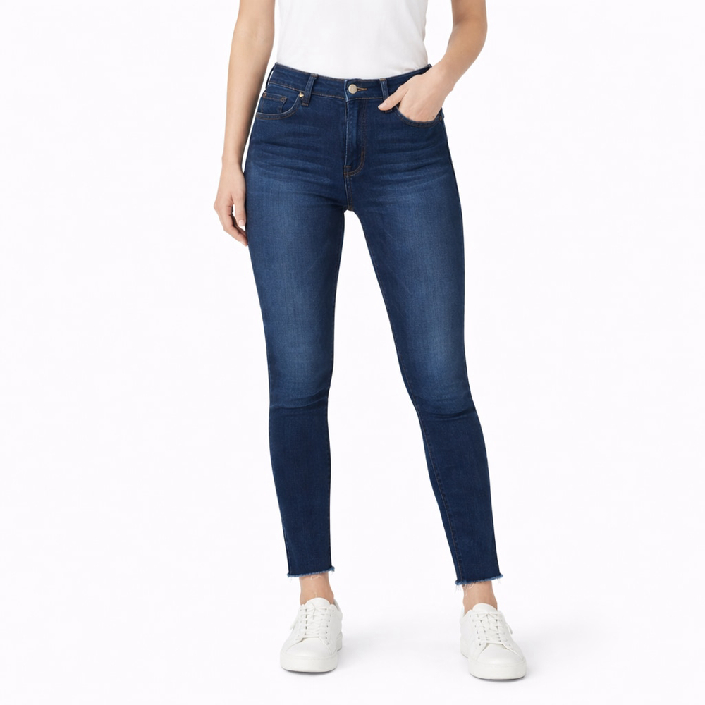 Gap Skinny High Rise Crop Jeans SIZE 29X30 Dark Blue